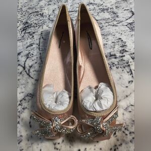 Kate Spade Freya Gold Roasted Peanut Ballet Flats - US 8 defaced